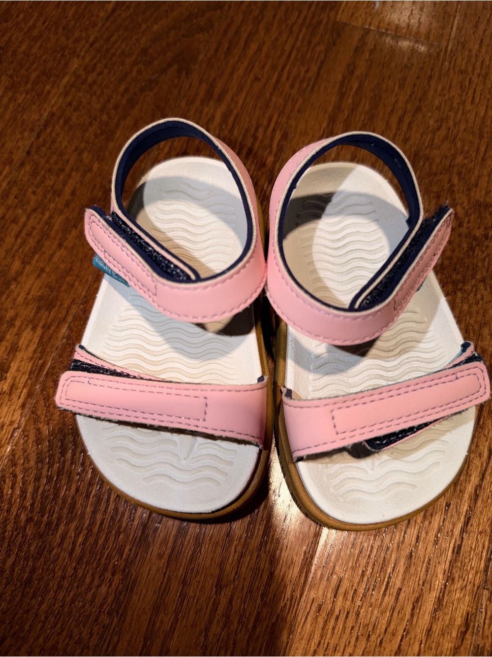 Native Kids Pink Velcro Sandals